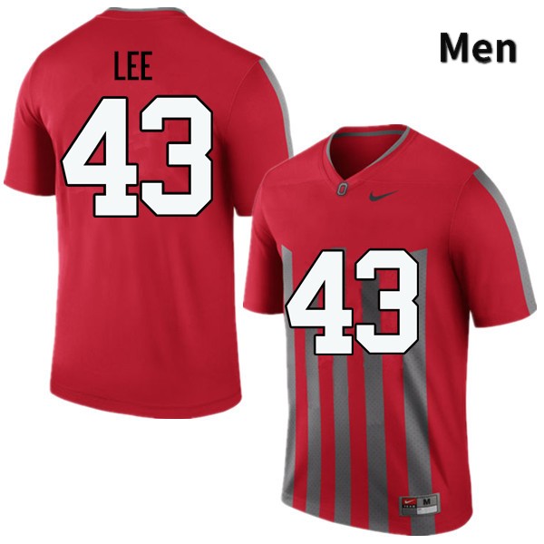 Ohio State Buckeyes Darron Lee Men's #43 Throwback Game Stitched College Football Jersey
